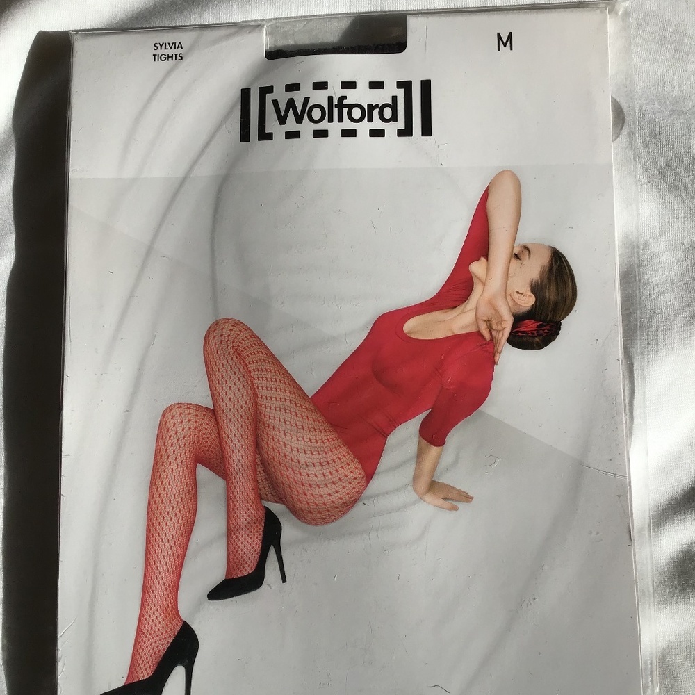 Wolford Sylvia Black Patterned Tights